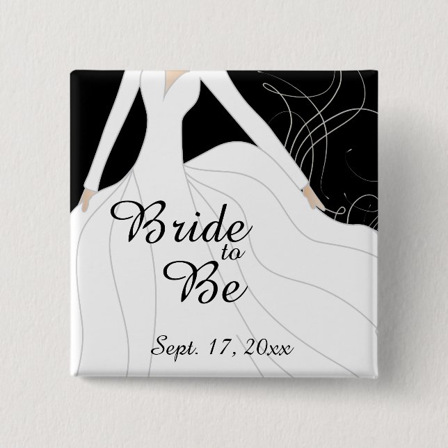 Beautiful Bride to Be Button (Front)