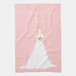 Beautiful Bride Wedding Kitchen Towel