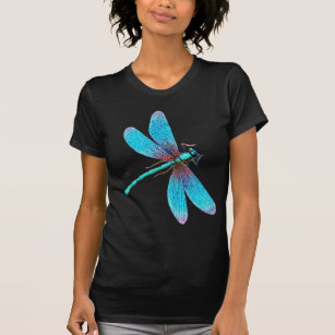 Beautiful Bright Blue Turquoise Dragonfly T-Shirt