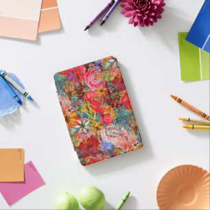Beautiful Bright Colorful Abstract Floral Pattern iPad Mini Cover