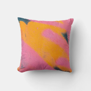 Beautiful bright colorful street art graffiti back throw pillow