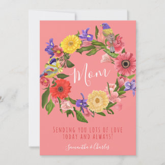 Beautiful Bright Floral Happy Mother's Day Card