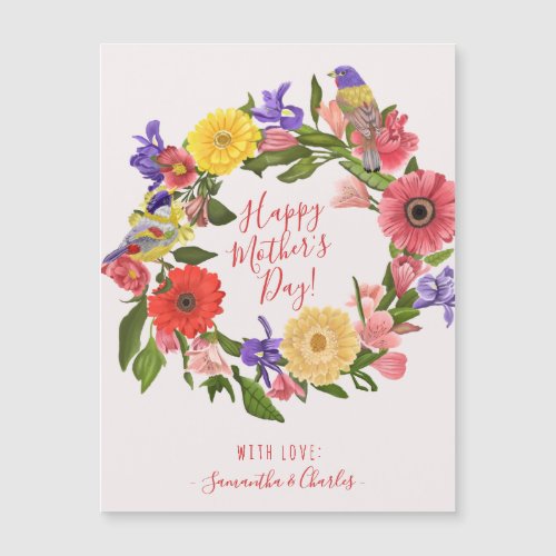 Beautiful Bright Floral Happy Mothers Day Cards