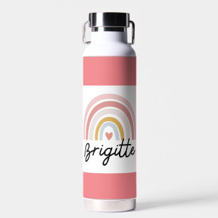 Beautiful Brigitte with Rainbow  Water Bottle. Bottle