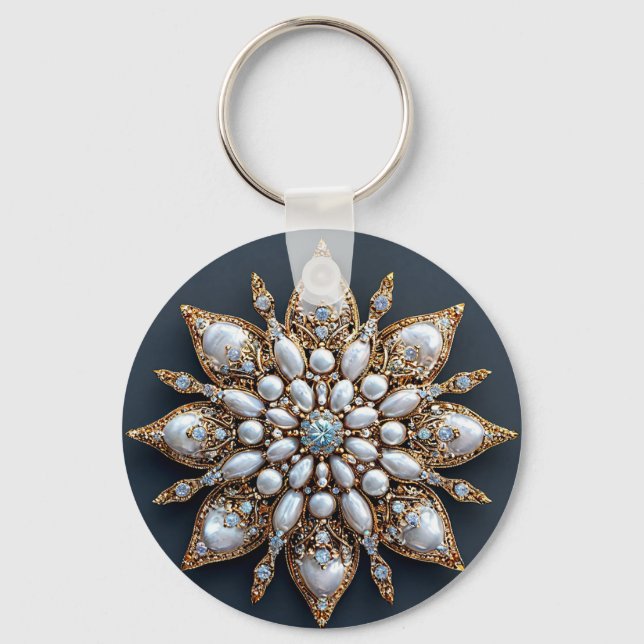 Beautiful Brooch Keychain (Front)
