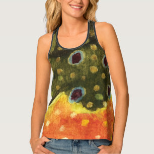 Beautiful Brook Trout Tank Top
