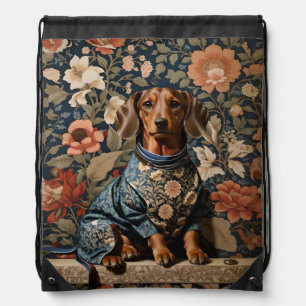 Beautiful Brown Dachshund Dachshund Portrait Drawstring Bag