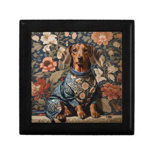 Beautiful Brown Dachshund Dachshund Portrait Gift Box
