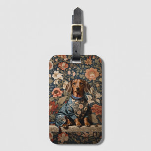 Beautiful Brown Dachshund Dachshund Portrait Luggage Tag