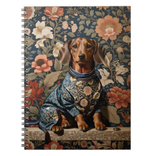 Beautiful Brown Dachshund   Dachshund Portrait Notebook