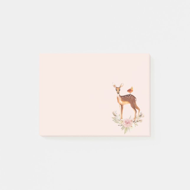 Beautiful Brown Doe with White Spots Post-it Notes (Front)