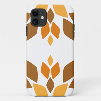 beautiful brown floral pattern iPhone 11 case