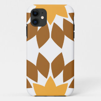 beautiful brown floral pattern iPhone 11 case