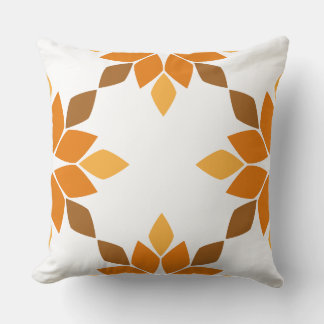 beautiful brown floral pattern pillow