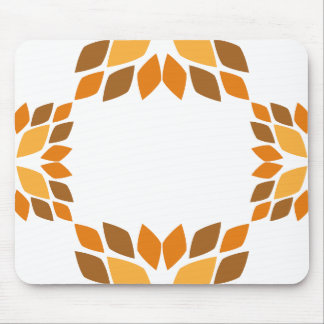 beautiful brown flower petal pattern mouse pad