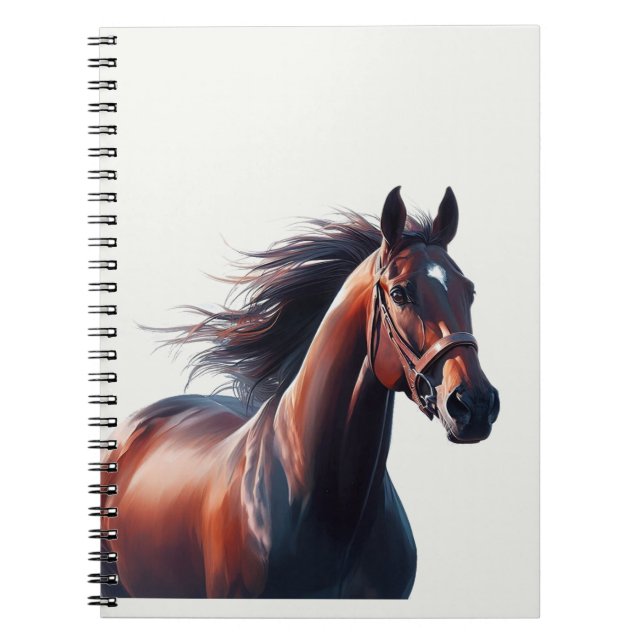  Beautiful Brown Horse Horse Lover  Notebook (Front)