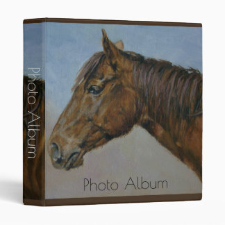 Beautiful Brown Horse Portrait 3 Ring Binder