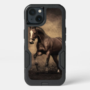 Beautiful brown horse throw pillow iPhone 13 case