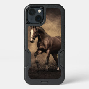 Beautiful brown horse throw pillow iPhone 13 case