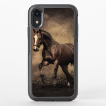 Beautiful brown horse throw pillow OtterBox symmetry iPhone XR case