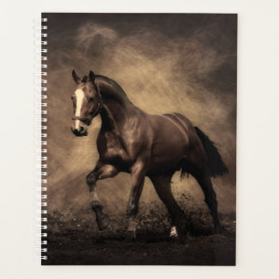 Beautiful brown horse throw pillow planner