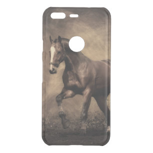 Beautiful brown horse throw pillow uncommon google pixel case