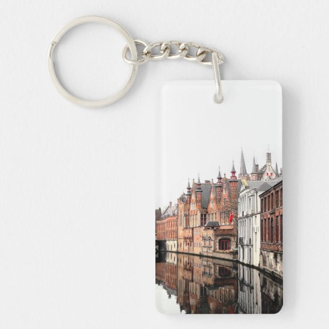 Beautiful Bruges. Acryl Sleutelhanger Keychain (Front)