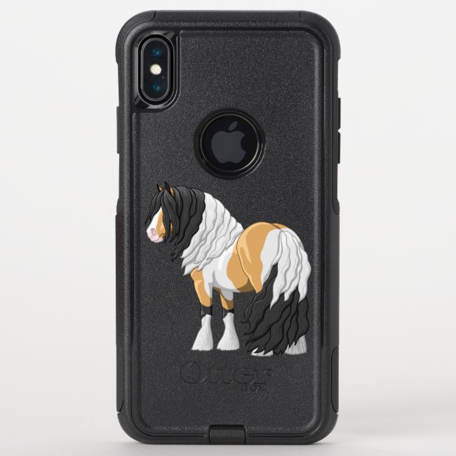 Beautiful Buckskin Pinto Gypsy Vanner Draft Horse OtterBox Commuter iPhone XS Max Case