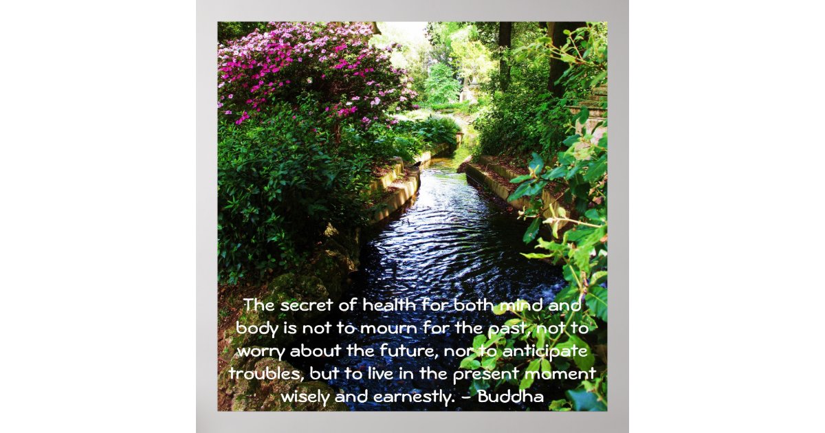 Beautiful Buddhist Quote About Health And Wellness Poster