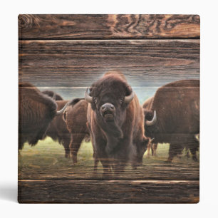 Beautiful Buffalo Herd 3 Ring Binder