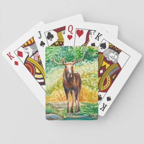 Beautiful Bull Moose Playing Cards