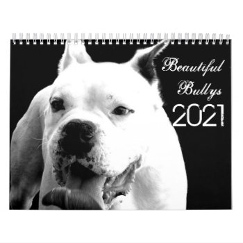 Beautiful Bullys 2021 Dog Calendar by ritmoboxer at Zazzle