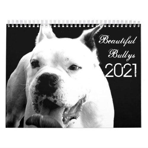 Beautiful Bullys 2021 Dog Calendar