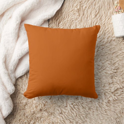 Beautiful Burnt Orange Color For Your Couch Bed Throw Pillow
