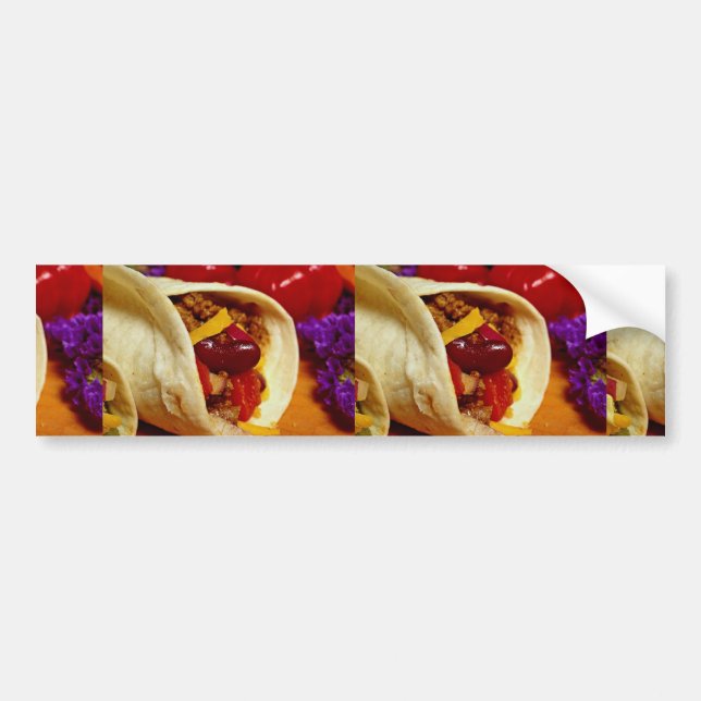 Beautiful Burrito recipe for food lovers Bumper Sticker (Front)