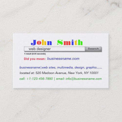beautiful business card