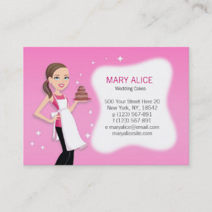 Beautiful Business Card for Bakery, Cooks, Chefs..