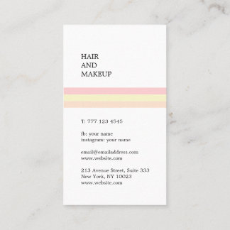 Beautiful business card in pastel colors.