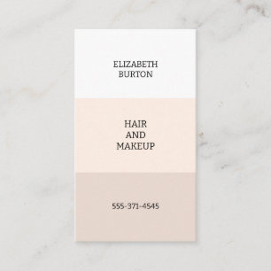 Beautiful business card in pastel colors.