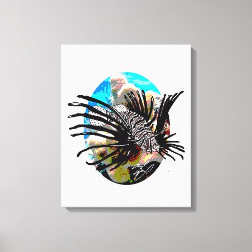 Beautiful but deadly Lionfish 1 Canvas Print