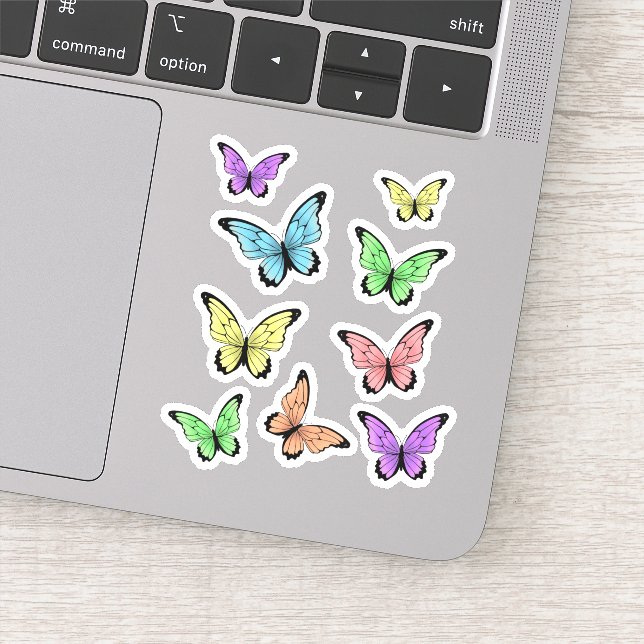 Beautiful Butterflies - aesthetic Sticker (Detail)