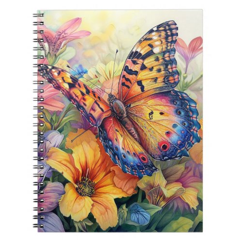 Beautiful Butterflies and Flowers Notebook