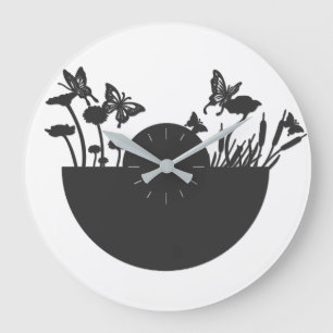 Beautiful Butterflies Large Clock