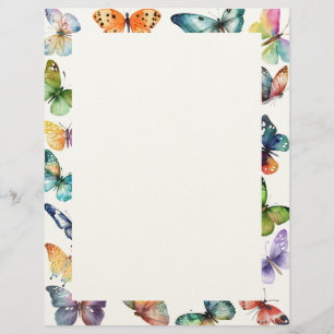 Beautiful Butterflies Letterhead