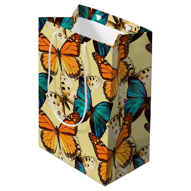 Beautiful Butterflies Medium Gift Bag (Back Angled)