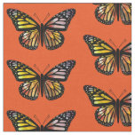 Beautiful Butterflies Pattern Monarch Watercolor Fabric