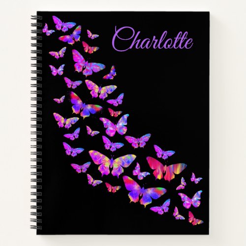 Beautiful butterflies pattern personalized notebook