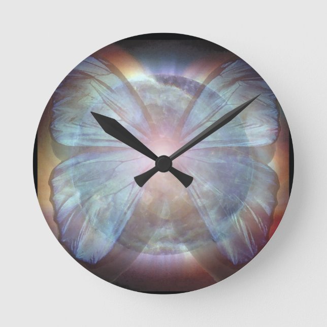 Beautiful Butterflies Round Clock (Front)