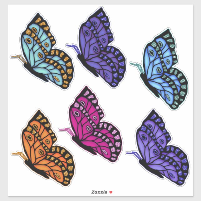 Beautiful Butterflies Sticker (Sheet)