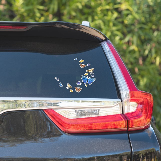 Beautiful Butterflies Sticker (Car Side)